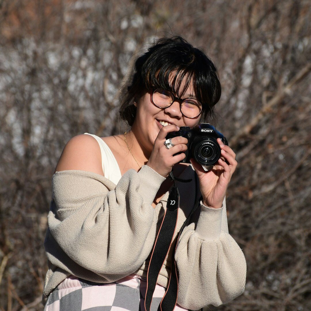 Brazilian woman journalist young smiling portrait